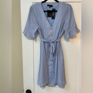 NWT Lulus Castana Blue Dress